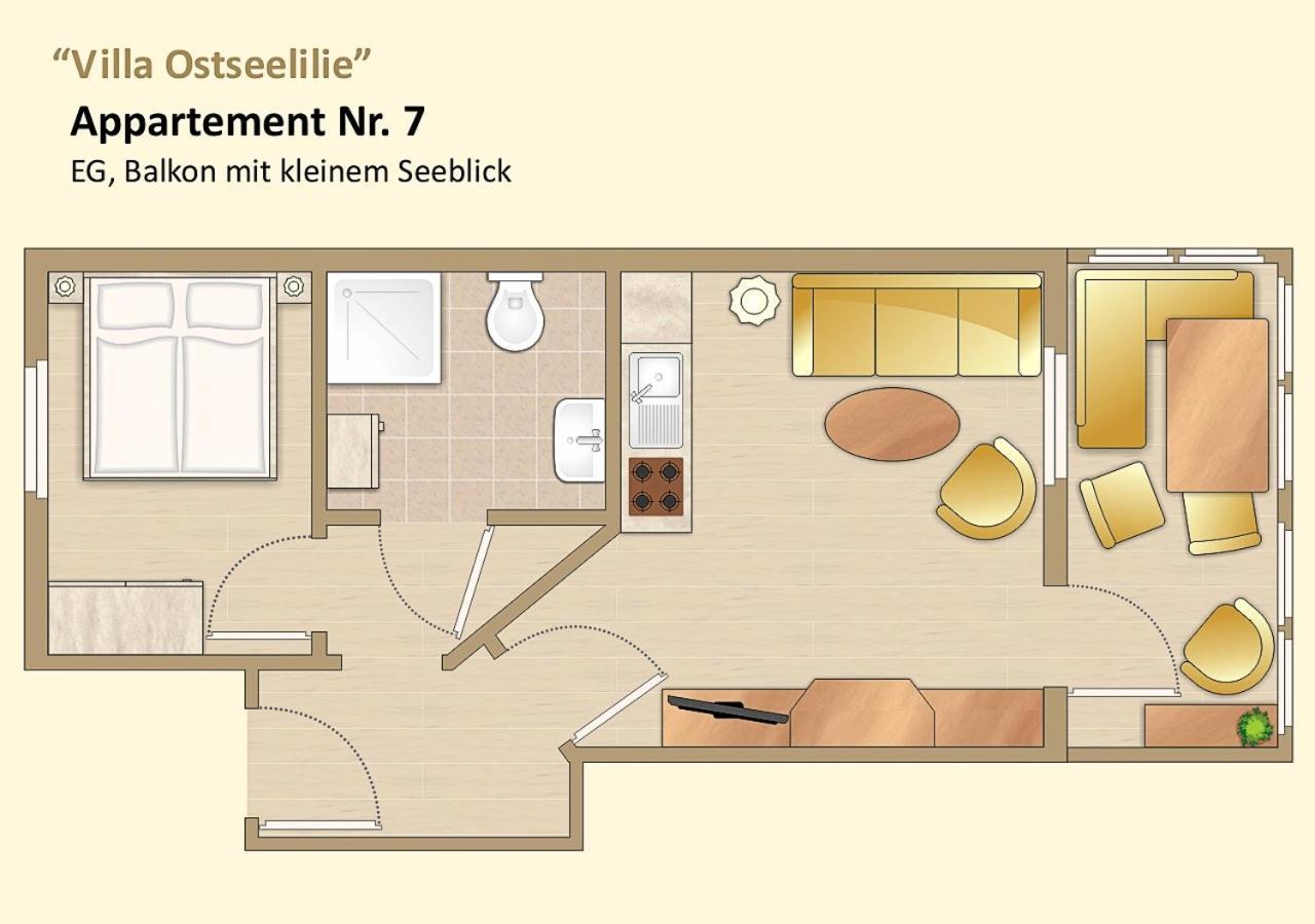Ostseelilie - Mit Balkon Und Meerblick Appartement